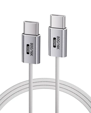 KMMXXCPM White,3.3FT USB C Cable Thin,USB5 80Gbps Data Transfer Cable Compatible with Thunderbolt 5/4/3,Slim Connector,100W Fast Charging,16K/8K/4K HD Video for Monitor,MacBook,iPhone 17/16,Docking. KMMXXCPM White,3.3FT USB C Cable Thin,USB5 80Gbps Data Transfer Cable Compatible with Thunderbolt 5/4/3,Slim Connector,100W Fast Charging,16K/8K/4K HD Video for Monitor,MacBook,iPhone 17/16,Docking.