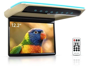 Immiper 12.2 Inch Car Overhead Monitor Car Ceiling Video Player Dark Beige Immiper 12.2 Inch Car Overhead Monitor Car Ceiling Video Player Dark Beige