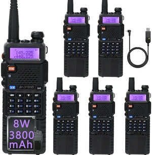 Baofeng UV-5R 8W Dual Band Two Way Radio Handheld Ham Radios Walkie Talkies Baofeng UV-5R 8W Dual Band Two Way Radio Handheld Ham Radios Walkie Talkies