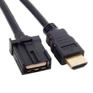 NFHK High Speed HDMI 1.4 Type E Male to Type A Male Video Audio Cable 1.5M Automotive Grade for Hyundai H1 Car NFHK High Speed HDMI 1.4 Type E Male to Type A Male Video Audio Cable 1.5M Automotive Grade for Hyundai H1 Car
