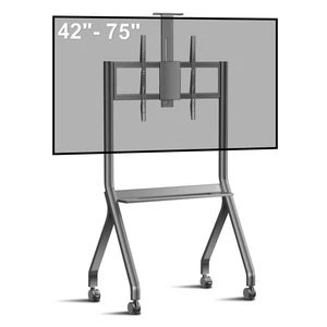 Smart Board Stand with Camera Tray Fits 42"-75" Screens, Interactive Whiteboard Stand with 360 Rotating Wheels Holds 300LBS, Height Adjustable,Mobile Stand for Home, Office & Classroom Smart Board Stand with Camera Tray Fits 42"-75" Screens, Interactive Whiteboard Stand with 360 Rotating Wheels Holds 300LBS, Height Adjustable,Mobile Stand for Home, Office & Classroom