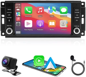7" Touch Screen Car Stereo for Jeep Wrangler 2007-2018 Dodge Ram 1500 2500 3500 2009-2012, MP5 Player with Apple CarPlay & Android Auto, Bluetooth, Backup Camera Support 7" Touch Screen Car Stereo for Jeep Wrangler 2007-2018 Dodge Ram 1500 2500 3500 2009-2012, MP5 Player with Apple CarPlay & Android Auto, Bluetooth, Backup Camera Support