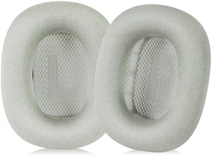 MOLGRIA Ear Cushions for AirPods Max 1 & 2 Over-Ear Headphones Earpads Replacement Covers Cups Pads with Durable Mesh Fabric, Softer Foam (Silver) MOLGRIA Ear Cushions for AirPods Max 1 & 2 Over-Ear Headphones Earpads Replacement Covers Cups Pads with Durable Mesh Fabric, Softer Foam (Silver)