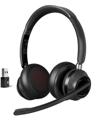 Blue Air Wireless Headphones with Mic for Work, Call Center Headphones Blue Air Wireless Headphones with Mic for Work, Call Center Headphones