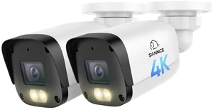 SANNCE 4K 8MP Full Color Night Vision PoE Bullet Security Camera(2 Pack) SANNCE 4K 8MP Full Color Night Vision PoE Bullet Security Camera(2 Pack)