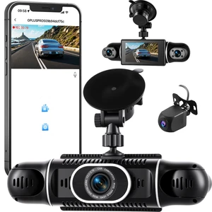 4 Channel 360Dash Cam Front and Rear Inside Left Right, 3'' 1080P Dash Camera for Cars, Dash Camera for Cars with G-Sensor,Super Night Vision,Wide Angle,Loop Recording,24 Hours Recording,WiFi 4 Channel 360Dash Cam Front and Rear Inside Left Right, 3'' 1080P Dash Camera for Cars, Dash Camera for Cars with G-Sensor,Super Night Vision,Wide Angle,Loop Recording,24 Hours Recording,WiFi