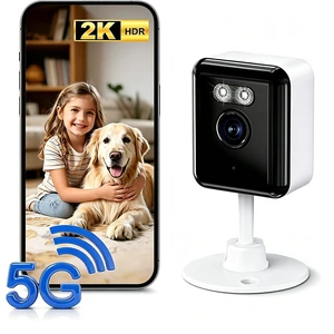 Carltec 2K Indoor Security Camera, 2.4G/5G Dual Band WiFi & Bluetooth with Phone App, Two-Way Audio, Smart AI Detectaion, Compatible with Alexa Carltec 2K Indoor Security Camera, 2.4G/5G Dual Band WiFi & Bluetooth with Phone App, Two-Way Audio, Smart AI Detectaion, Compatible with Alexa