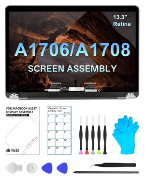 Replacement Screen 13.3" for MacBook Pro 13-inch 2016 2017 Retina Model: A1706 A1708 Late 2016 Mid 2017 EMC 3071 EMC 3163 EMC 3164 EMC 2978 Full LCD LED Screen Assembly Display (A1706/A1708(Grey)) Replacement Screen 13.3" for MacBook Pro 13-inch 2016 2017 Retina Model: A1706 A1708 Late 2016 Mid 2017 EMC 3071 EMC 3163 EMC 3164 EMC 2978 Full LCD LED Screen Assembly Display (A1706/A1708(Grey))