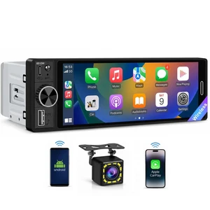 6.5" Wireless CarPlay Single Din Car Stereo,Touchscreen Car Radio 6.5" Wireless CarPlay Single Din Car Stereo,Touchscreen Car Radio