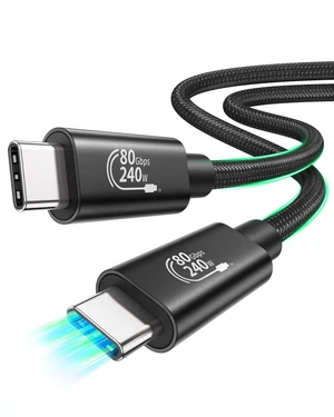 Fitee 80Gbps USB4 Cable for Thunderbolt 5 Cable 6.6FT Fitee 80Gbps USB4 Cable for Thunderbolt 5 Cable 6.6FT