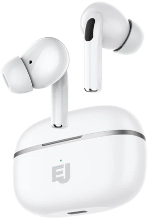 Electric J Wireless Bluetooth Earbuds with Charging Case, White Electric J Wireless Bluetooth Earbuds with Charging Case, White