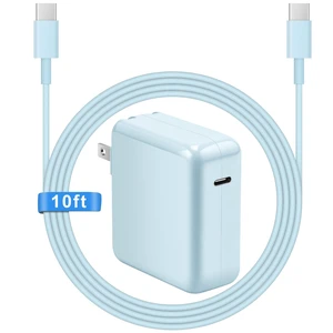 Mac Book Pro Air Charger with 10FT Extra Long Type C Charging Cable, Blue Mac Book Pro Air Charger with 10FT Extra Long Type C Charging Cable, Blue