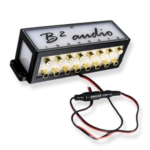 B2 Audio Cockbox 2x16 RCA Splitter Distribution Block w/RGB LED Lights B2 Audio Cockbox 2x16 RCA Splitter Distribution Block w/RGB LED Lights