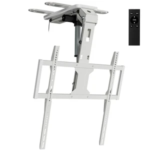 Motorized Ceiling TV Mount for 37-75 Inch Screens, White Home Decor Motorized Ceiling TV Mount for 37-75 Inch Screens, White Home Decor