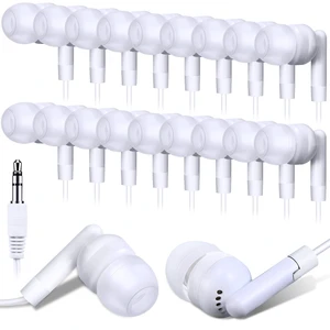 Kanayu 500 Pack Wired Earbuds Bulk for Classroom, 3.5MM No Mic,White Kanayu 500 Pack Wired Earbuds Bulk for Classroom, 3.5MM No Mic,White