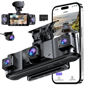 4 Channel 360 Dash Cam Front and Rear Inside with 5GHz WiFi 64GB Card 4 Channel 360 Dash Cam Front and Rear Inside with 5GHz WiFi 64GB Card