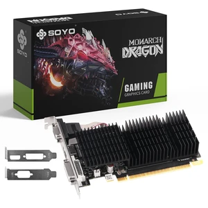 SOYO GeForce GT 710 2GB DDR3 Low Profile Graphics Card, HDMI/VGA/DVI-D Port SOYO GeForce GT 710 2GB DDR3 Low Profile Graphics Card, HDMI/VGA/DVI-D Port