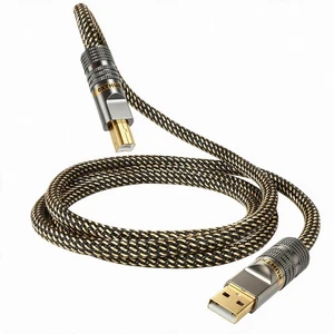 RUHTXOW USB Audio Cable,5N OFC Audiophile USB Cable,NylonBraided USB A to B RUHTXOW USB Audio Cable,5N OFC Audiophile USB Cable,NylonBraided USB A to B