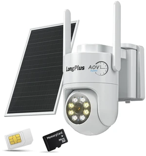 LongPlus 4G LTE Cellular Solar Security Camera, No WiFi AOV 24/7 Recording LongPlus 4G LTE Cellular Solar Security Camera, No WiFi AOV 24/7 Recording