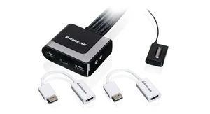 IOGEAR 2-Port HD Cable KVM with DisplayPort Adapters (GCS62HDPKIT) IOGEAR 2-Port HD Cable KVM with DisplayPort Adapters (GCS62HDPKIT)