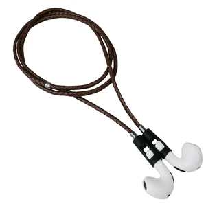 Tapper Lamb Leather Strap for AirPods & AirPods Pro (Brown/Black Steel) Tapper Lamb Leather Strap for AirPods & AirPods Pro (Brown/Black Steel)