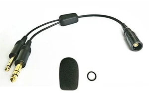 UFQ L-GA Adapt Bxxx X20 Lemo 6 pin Connector Aviation Headset to General Aviation GA Twin Plugs Adapter Free with Super high Density Sponge with O Ring Suit for Bxxx X20 Better Than Original Sponge UFQ L-GA Adapt Bxxx X20 Lemo 6 pin Connector Aviation Headset to General Aviation GA Twin Plugs Adapter Free with Super high Density Sponge with O Ring Suit for Bxxx X20 Better Than Original Sponge