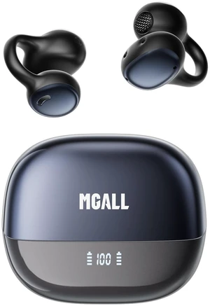 PAXA 2026 Open Ear Clip On Earbuds with LED Display, MGC11 Gray PAXA 2026 Open Ear Clip On Earbuds with LED Display, MGC11 Gray