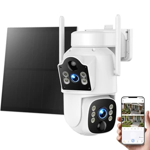 VOOPEAK Solar Security Camera Wireless Outdoor, 4G Cellular Camera with 5W Panel 7800mAh Battery, Dual Lens 360 PTZ Auto Tracking, 1080P Night Vision, Two Way Audio, IP66 Waterproof, SIM Card S VOOPEAK Solar Security Camera Wireless Outdoor, 4G Cellular Camera with 5W Panel 7800mAh Battery, Dual Lens 360 PTZ Auto Tracking, 1080P Night Vision, Two Way Audio, IP66 Waterproof, SIM Card S