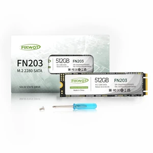 Fikwot FN203 M.2 SATA SSD - SLC Cache 3D NAND TLC SATA III 6Gb/s M.2 2280 NGFF Internal Solid State Drive, Up to 550MB/s, Compatible with Ultrabooks, Tablet Computers and Mini PCs (512GB) Fikwot FN203 M.2 SATA SSD - SLC Cache 3D NAND TLC SATA III 6Gb/s M.2 2280 NGFF Internal Solid State Drive, Up to 550MB/s, Compatible with Ultrabooks, Tablet Computers and Mini PCs (512GB)
