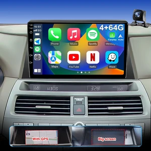 4+64G 5GWiFi Upgrade Car Stereo for Honda Accord 2008-2012 8th Gen, 10" Touch Screen Radio, Wireless Carplay Android Auto GPS FM Bluetooth DSP Camera, Only Fit for Original Car with Big Screen 4+64G 5GWiFi Upgrade Car Stereo for Honda Accord 2008-2012 8th Gen, 10" Touch Screen Radio, Wireless Carplay Android Auto GPS FM Bluetooth DSP Camera, Only Fit for Original Car with Big Screen