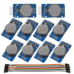 10PCS DS3231 AT24C32 IIC RTC Module Clock Timer Memory Module Beats Replace DS1307 I2C RTC Board with Male to Female Jumper Wire Cable 10PCS DS3231 AT24C32 IIC RTC Module Clock Timer Memory Module Beats Replace DS1307 I2C RTC Board with Male to Female Jumper Wire Cable