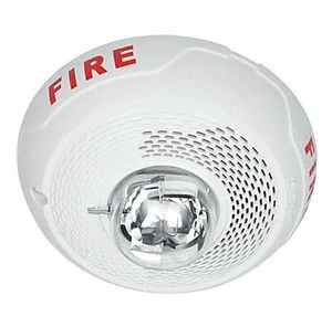 System Sensor SPSCWL Ceiling Mount Speaker Strobe, Clear Lens, White System Sensor SPSCWL Ceiling Mount Speaker Strobe, Clear Lens, White