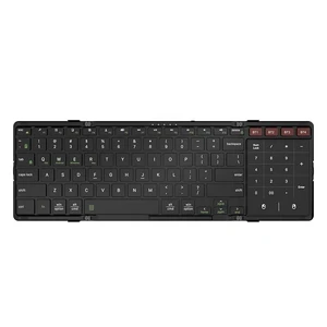 JOMAA Foldable Bluetooth Keyboard, 4-Channel Wireless, Multi-Device Rechargeable with Touchpad and Numeric pad Travel Portable Keyboard for Laptop, Tablet Phone, Windows, Mac, Android, iOS JOMAA Foldable Bluetooth Keyboard, 4-Channel Wireless, Multi-Device Rechargeable with Touchpad and Numeric pad Travel Portable Keyboard for Laptop, Tablet Phone, Windows, Mac, Android, iOS