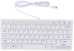 Decumeby Mini Wired Keyboard, 78 Keys Small Portable Type C Wired Keyboard, Quiet, Chocolate Key, for Computer Laptop (White) Decumeby Mini Wired Keyboard, 78 Keys Small Portable Type C Wired Keyboard, Quiet, Chocolate Key, for Computer Laptop (White)