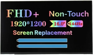 16.0" 144Hz Non-Touch Screen Replacement for MSI Raider GE68 HX 14V 13V 16.0" 144Hz Non-Touch Screen Replacement for MSI Raider GE68 HX 14V 13V