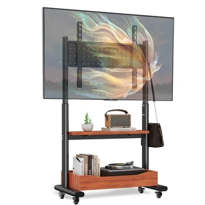 Hovadova Heavy Duty Rolling TV Stand for 32-75 Inch TVs, 132 lbs Capacity Hovadova Heavy Duty Rolling TV Stand for 32-75 Inch TVs, 132 lbs Capacity