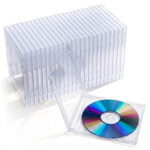 25 Pcs Plastic Cd Case, Clear Dvd Disc Cases, Clear Standard Jewel Cd Cases 25 Pcs Plastic Cd Case, Clear Dvd Disc Cases, Clear Standard Jewel Cd Cases