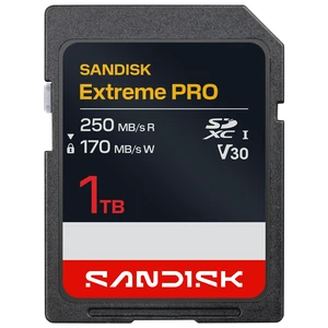 SanDisk 1TB Extreme PRO SD UHS-I Card, Up to 250MB/s Read and 170MB/s Write, 4K UHD, Full HD, U3, V30, SDSDXXJ-1T00-GSCIN SanDisk 1TB Extreme PRO SD UHS-I Card, Up to 250MB/s Read and 170MB/s Write, 4K UHD, Full HD, U3, V30, SDSDXXJ-1T00-GSCIN