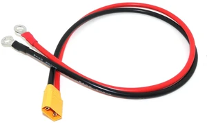 XT90 Male to M8 8mm O-Ring Lug Cable, 1.6FT 8AWG High Current Silicone Wire Adapter for Battery Charging Power Inverter Solar Systems XT90 Male to M8 8mm O-Ring Lug Cable, 1.6FT 8AWG High Current Silicone Wire Adapter for Battery Charging Power Inverter Solar Systems