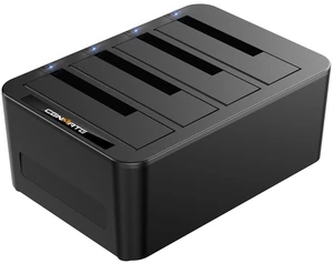 CENMATE 4 Bay Hard Drive Enclosure for 2.5/3.5" SATA HDD/SSD with USB A/C 3.0, Hard Drive Enclosure Support Hot Swappable, Tool-Free HDD Enclosure CENMATE 4 Bay Hard Drive Enclosure for 2.5/3.5" SATA HDD/SSD with USB A/C 3.0, Hard Drive Enclosure Support Hot Swappable, Tool-Free HDD Enclosure