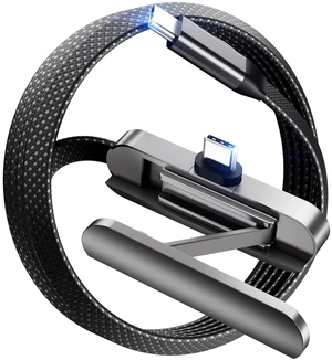DbillionDa USB C to USB C Cable, Foldable Phone Stand, 90 Degree, 60W, 3FT DbillionDa USB C to USB C Cable, Foldable Phone Stand, 90 Degree, 60W, 3FT