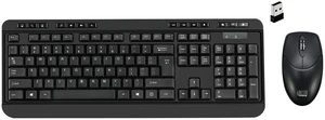 Adesso TAA Compliant Wireless Desktop Keyboard and Mouse Combo 2.4 GHz RF Long Range Cordless Set Full Size 104 Key Layout Membrane Switches Computer Input for Windows PC Black Adesso TAA Compliant Wireless Desktop Keyboard and Mouse Combo 2.4 GHz RF Long Range Cordless Set Full Size 104 Key Layout Membrane Switches Computer Input for Windows PC Black