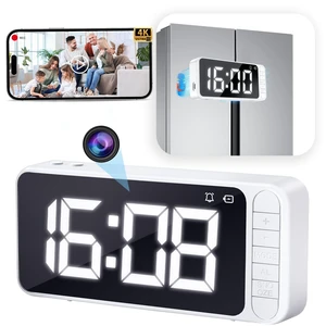 Magnetic Hidden Camera Clock - WiFi Wireless 4K HD Nanny Cam with Wide-Angle 150, Clear Night Vision & Smart Motion Detection, Indoor Hidden Camera for Home Security, Office, Pet, App Remote Co Magnetic Hidden Camera Clock - WiFi Wireless 4K HD Nanny Cam with Wide-Angle 150, Clear Night Vision & Smart Motion Detection, Indoor Hidden Camera for Home Security, Office, Pet, App Remote Co