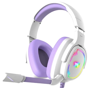 Jimonyer Gaming Headset for PS5 PS4 PC Xbox Series X^^S Switch, 7.1 Stereo Surround Sound Over Ear Headphones with Noise Canceling Mic, RGB LED Light, Soft Memory Earmuffs for Gaming or Work, Purple Jimonyer Gaming Headset for PS5 PS4 PC Xbox Series X^^S Switch, 7.1 Stereo Surround Sound Over Ear Headphones with Noise Canceling Mic, RGB LED Light, Soft Memory Earmuffs for Gaming or Work, Purple