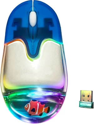 Conaqua Liquid Aqua Computer Mouse, Rechargeable, Wireless 2.4GHz with USB Mini Reciever, 1200 DPI Optical Tracking, Ambidextrous, Retro 2000s Style, Large, CNQ-M0001 Conaqua Liquid Aqua Computer Mouse, Rechargeable, Wireless 2.4GHz with USB Mini Reciever, 1200 DPI Optical Tracking, Ambidextrous, Retro 2000s Style, Large, CNQ-M0001