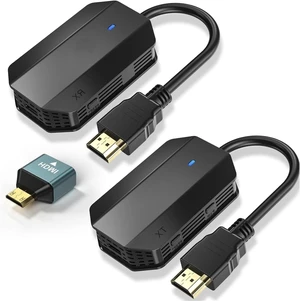 Wireless HDMI compatible Transmitter and Receiver, Extender Kit 1920 x 1080 2.4/5GHz, Plug & Play, Streaming Media Video/Audio/File for Laptop PC Camera Phone Monitor Projector HDTV - up to 169 Wireless HDMI compatible Transmitter and Receiver, Extender Kit 1920 x 1080 2.4/5GHz, Plug & Play, Streaming Media Video/Audio/File for Laptop PC Camera Phone Monitor Projector HDTV - up to 169