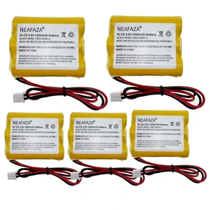 NEAFAZA 3.6v 1000mAh Ni-CD Exit Sign Emergency Light Battery Pack Compatible with OSA107 PowerSonic A5289-1 DISON KRH-15/51 KRH15/51 JLEU9 (5 Pack) NEAFAZA 3.6v 1000mAh Ni-CD Exit Sign Emergency Light Battery Pack Compatible with OSA107 PowerSonic A5289-1 DISON KRH-15/51 KRH15/51 JLEU9 (5 Pack)