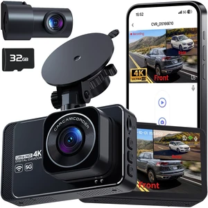 PGYIOODash Cam, 4K Dash Cam Front and 2.5K Rear, Dash Camera for Cars with APP, 3" IPS Display Car Camera, 175+160Wide Angle, Night Vision, 24H Parking Mode, Loop Recording, 32GB Card PGYIOODash Cam, 4K Dash Cam Front and 2.5K Rear, Dash Camera for Cars with APP, 3" IPS Display Car Camera, 175+160Wide Angle, Night Vision, 24H Parking Mode, Loop Recording, 32GB Card