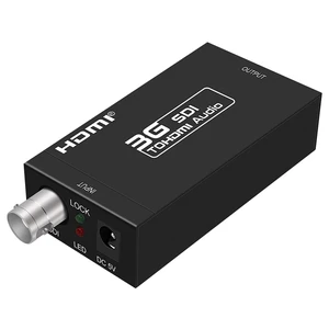 LNTOR 3G SDI to HDMI Converter, Mini Video Audio Adapter Supports SD-SDI HD-SDI and 3G-SDI Signals for Camera Monitor Projector Display LNTOR 3G SDI to HDMI Converter, Mini Video Audio Adapter Supports SD-SDI HD-SDI and 3G-SDI Signals for Camera Monitor Projector Display