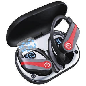 Wireless Earbuds 120H Playtime Bluetooth 6.1 Sport Headphones with Earhooks ^^ IP7 Waterproof In-ear Buds Feature ENC Noise Cancelling Mic & Hi-Res Audio Earphones, Digital Display for Gym Work Wireless Earbuds 120H Playtime Bluetooth 6.1 Sport Headphones with Earhooks ^^ IP7 Waterproof In-ear Buds Feature ENC Noise Cancelling Mic & Hi-Res Audio Earphones, Digital Display for Gym Work